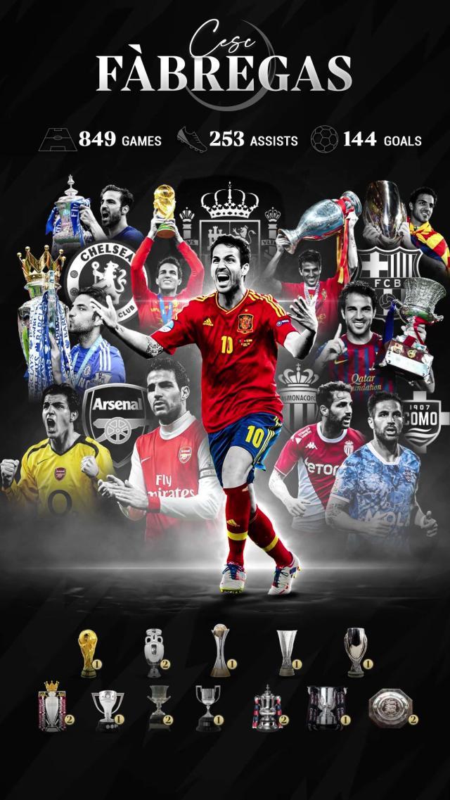 法布雷加斯挂靴从教，潇洒人生赢家还将妙笔生花？